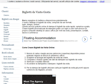 Tablet Screenshot of bigliettidavisitagratis.com